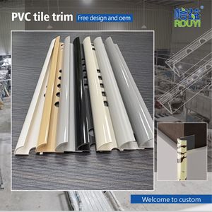 Venta al por mayor de fábrica OEM ODM: Moldura de esquina de PVC de 10 mm impermeable para villas, moldura de esquina para azulejos de cerámica, moldura de PVC para azulejos. - Product Image 3