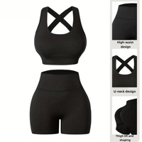 KY35 personnalisé coloré doux Gym costumes sous-vêtements femmes Fitness musculation Yoga tissu Nylon Sexy sans couture ensembles d'entraînement