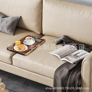 Plateau de rangement rectangulaire en bois Jiufeng pour accoudoir de canapé, idéal pour la position centrale du salon - Product Image 3