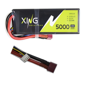 Литий-полимерный аккумулятор по заводской цене, высокотоковый 100C, 3S1P, 11.1В, 5000мАч, для радиоуправляемых машин, 1043126, для FPV/UAV - Product Image 4