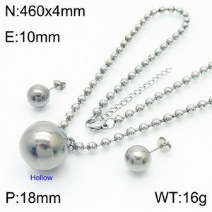 ชุดเครื่องประดับทองชุบคุณภาพสูง สร้อยคอ ต่างหู ลูกปัด - Product Image 5