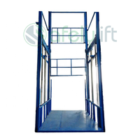 Ascenseur de fret hydraulique de 8m pour l'ascenseur de rail de guidage d'ascenseur de cargaison d'entrepôt pour l'ascenseur de marchandises légères couvertes de marchandises