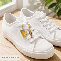 Breloques de chaussures en résine époxy pour baskets, tasses à bière, verres à cocktail, accessoires de chaussures DIY en alliage de zinc
