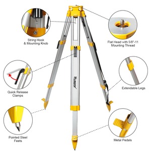 Trépied de nivellement robuste en aluminium avec tête plate M3Y - Product Image 2