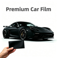Film Vinyle Adhésif Noir Mat Satiné Givré pour Voiture, Film de Changement de Couleur, Film de Recouvrement Automobile, Vente en Gros en Vrac Direct Usine OEM