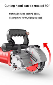 Máy cắt tường bê tông ướt điện GLGW bán chạy, 220V, cấp công nghiệp, tự làm, cầm tay, dụng cụ tạo rãnh, hộp đựng, đường kính 0-42mm, đầu tròn - Product Image 3