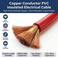Kabel Multi Core Fleksibel Tembaga Berisolasi PVC untuk RV, Tahan Api, Ukuran Kustom, 450 750V, 1x0.5mm2