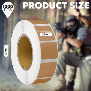 1000Pcs/Roll Self Adhesive Square Target Pasters Hunting Target Stickers Square Pasters For Range Practice - Product Image 5