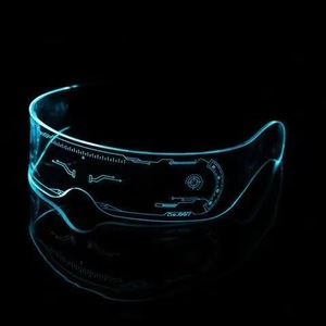 AA kustom Logo perlengkapan pesta lain menyala dalam gelap mainan Led menyala mainan kacamata Led pesta kacamata Pesta