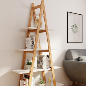 Estantería de Madera para Niños, Diseño Clásico Multifuncional de Cuatro Niveles, Tamaño y Forma Personalizables - Product Image 1