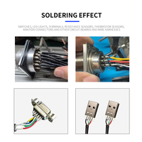 Máquina de Soldadura Semiautomática Oblicua para Conectores de Aviación, Soldadura de Cables de PCB, Productos Terminados, Máquina de Soldadura de Cables de Datos USB