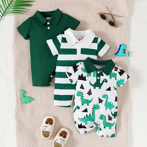 Groothandel Custom Ademende Katoenen Gebreide Pyjama Voor <span class=keywords><strong>Baby</strong></span> Jongens Casual Korte Mouw Nachtkleding Zomer Odm <span class=keywords><strong>Baby</strong></span> Kleding - Product Image 1