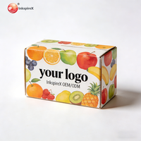 Boîtes d'emballage pour fruits de haute qualité, écologiques, antichoc et étanches, en carton avec pelliculage mat, pour kiwi et fraise