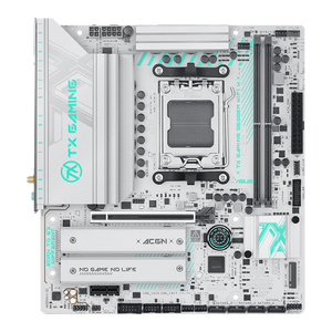 Nueva Placa Base TX B650M PLUS WIFI DDR5 AM5, Chipset AMD B650E, PCB Completamente Blanco, Inalámbrica, para Juegos, M.2 PCIe5.0 - Product Image 1