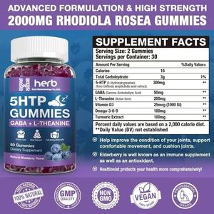 Gomitas de Melatonina Good Dream de Marca Privada OEM, Apoyo Vitamínico para el Sueño para Hombres y Mujeres, Mejora de la Memoria, Fruta Natural para Recién Nacidos - Product Image 3