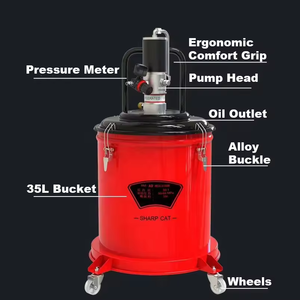 Fábrica profesional 35L Cubo Aire Operado Automático Neumático Grasa Lubricador Pistola Grasa Bomba - Product Image 5