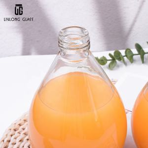 OEM <span class=keywords><strong>250</strong></span> <span class=keywords><strong>ml</strong></span> 500 <span class=keywords><strong>ml</strong></span> trasparente vuoto rotondo <span class=keywords><strong>latte</strong></span> bevande succo spremuto a freddo bevanda bottiglia di vetro con coperchio in plastica - Product Image 6