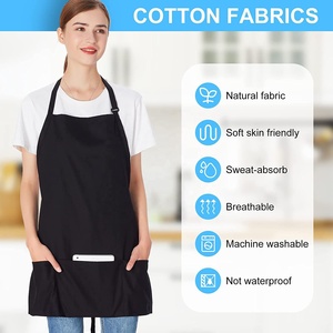 Tablier de cuisine sans manches personnalisé avec logo imprimé, en polyester, unisexe, réglable, pour salon de beauté, salon de manucure, barbier, travail, <span class=keywords><strong>serveuse</strong></span> - Product Image 6
