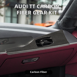 Kit de Adhesivos Decorativos para Panel de Consola Central de Fibra de Carbono para Audi TT, Instalación con Cinta Adhesiva/Tornillos - Product Image 2