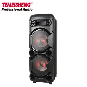 Dj Pa Hệ Thống Chuyên Nghiệp Loa Siêu Trầm Kép 8 Inch Âm Nhạc Bằng Gỗ Âm Thanh Tuyệt Vời Tháp Ngoài Trời Rạp Hát Tại Nhà Loa