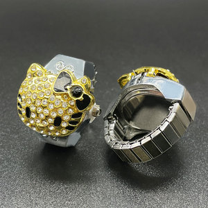 Orologio ad Anello KT Versione Coreana per Coppie, Orologio ad Anello <span class=keywords><strong>al</strong></span> Quarzo Creativo e alla Moda per Donne - Product Image 4