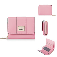 Dompet Koin Wanita Baellerry Berkualitas Tinggi Desain Baru Lipat Tiga dengan Banyak Slot Kartu Dompet Pendek