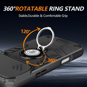 Custodia Antiurto Rinforzata <span class=keywords><strong>con</strong></span> <span class=keywords><strong>Protezione</strong></span> <span class=keywords><strong>Fotocamera</strong></span> a Finestra Scorrevole e Anello Girevole a 360° per <span class=keywords><strong>iPhone</strong></span> 17 16 15 14 13 12 <span class=keywords><strong>11</strong></span> <span class=keywords><strong>Pro</strong></span> Max - Product Image 4