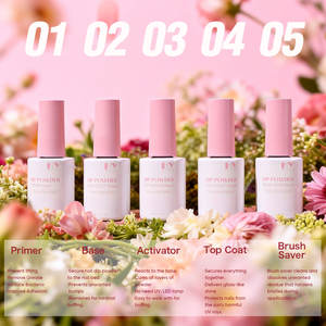 Hanyi OEM Premium Natural Vegan Dip Powder Set 24 Couleurs 18ml Séchage à l'air Faible odeur LED Cured Usage professionnel - Product Image 4