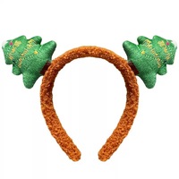 Bandeau en peluche de renne de Noël mignon pour bandeau unisexe pour enfants accessoire de cheveux du nouvel an et chapeaux de vacances en épingle à cheveux