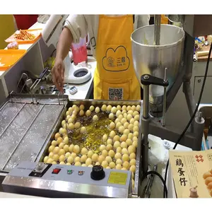 Tatlı Loukoumades elektrikli Zalabia çörek yapma makinesi