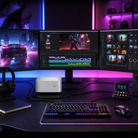Sharerdp Compact 4K Triple Display Desktop Gaming Mini PC AMD Ryzen 5 7430H Aluminum Chassis Thunderbolt 4 2.5G Ethernet WiFi 6E