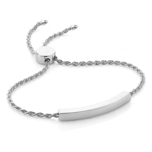 Pulsera Personalizada con Nombre Grabado, Brazalete de Acero Inoxidable Ajustable con Cadena de Cuerda, Joyería Moderna con Nombre Personalizado para Mujer - Product Image 5