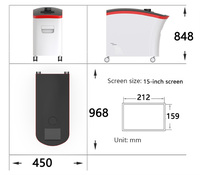 Appareil médical esthétique OEM/ODM, boîtier en plastique ABS moulé par injection, unité au sol personnalisée avec écran tactile