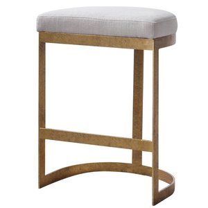 Tabouret de Bar rembourré en tissu velours, Base en acier inoxydable de haute qualité, tabouret de comptoir, Bar de <span class=keywords><strong>cuisine</strong></span> pour la maison - Product Image 2
