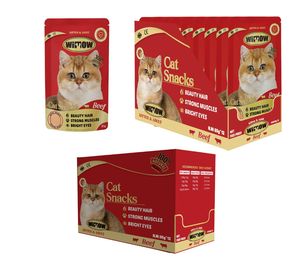 נימואו חיית מחמד מזון רטוב לחתולים חטיפים עוף סלמון בשר עוף סלמון כמזון מיוחד לחתולים עם מוצרי בשר בקר סלמון - Product Image 4