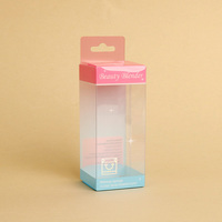 Boîte d'emballage en acétate de produit de couleur personnalisée boîte en plastique transparente pliante personnalisée