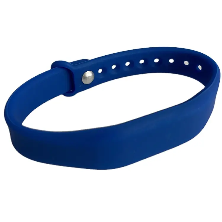 Urls Programmed Rubber Metallic Blue 213 144 bytes Nfc Bracelet Payment