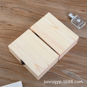 Caja de almacenamiento con tapa abatible de madera maciza con compartimentos para joyas, sellos, documentos, organizador de escritorio de madera de gran capacidad - Product Image 3