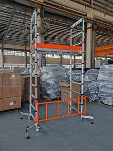 Ponteggio Telescopico in Alluminio 3M Resistente, Moderno e Mobile in Lega Leggera <span class=keywords><strong>per</strong></span> Edilizia/Fabbrica/Officina da Giardino - Product Image 3