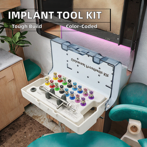 Dental Implant Surgical Manual Kit with 16 Steel <b>Screw</b> <b>Drivers</b> and <b>Torque</b> Wrench Implant Tool for Dental Equipment - Product Image 3