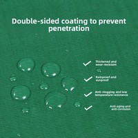 Bâche Épaissie Imperméable et Anti-UV en PVC, Toile de Protection Solaire, Bâche de Couverture d'Entrepôt Ignifuge