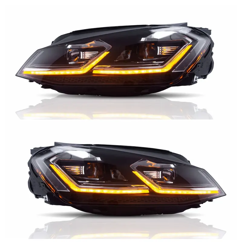 Arcaico para 2018 ventas caliente VLAND tipo L 7,5 estilo secuencial del xenón LED 2014-la lámpara del faro para VOLKSWAGEN Golf 7 Mk7