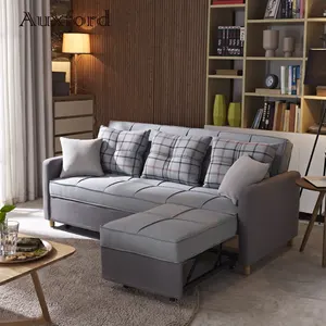 北欧风格布艺l造型沙发舒适角落沙发床廉价沙发折叠家具中国制造