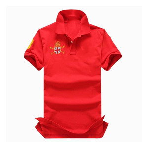 T-shirt <span class=keywords><strong>Paul</strong></span> Top pour Polo XL, tissu tricoté anti-rides surdimensionné, manches courtes, design brodé 3D, uni - Product Image 5