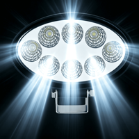 Nouvelle lampe de travail LED Led Soul 5,6 pouces 24W Ellipse, étanche IP68, 12-48V, 1600lm, lampe auxiliaire de conduite tout-terrain pour voiture, camion, chariot élévateur