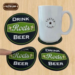 Posavasos de Silicona Personalizados con Forma Divertida, Impresión a Todo Color para Vasos, PVC Suave - Product Image 1