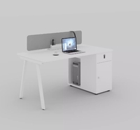 Meubles de bureau, studio, 6 places, cloison ouverte, bureau de travail en groupe, poste de travail modulaire, table de travail