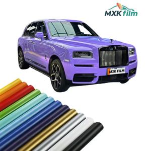 <span class=keywords><strong>Film</strong></span> de protection de voiture en vinyle ultra brillant effet caméléon rouge bleu violet pour carrosserie complète - Product Image 1