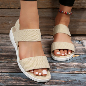 Nouvelle mode Chaussons de plage d'été Vente en gros de chaussures plates et sandales pour femmes et dames - Product Image 4