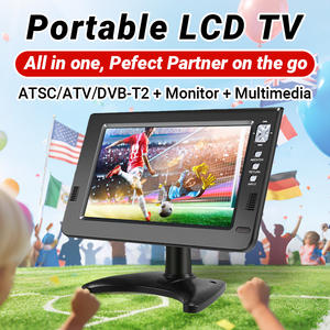 Téléviseur intelligent de 10 pouces, compact, petit écran LCD, prend en charge ATSC DVB-T2, Coupe de football, batterie 1500 mAh, téléviseur de poche - Product Image 1